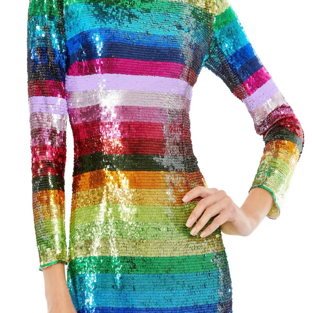 Mac Duggal Sequin Rainbow Dress #93724